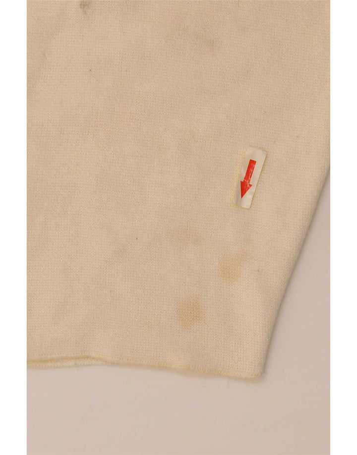 Zara Mujer Cárdigan Top UK 40 Medio Off White Viscosa