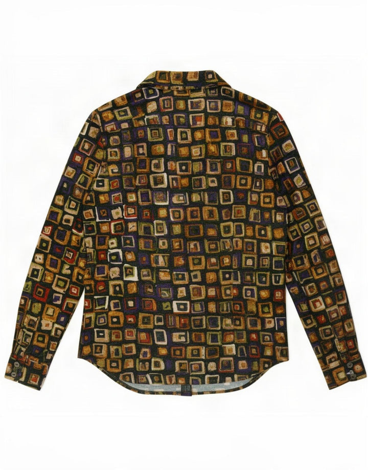 Piu & Camisa para mujer UK 42 Mediana Multicolor Geométrica