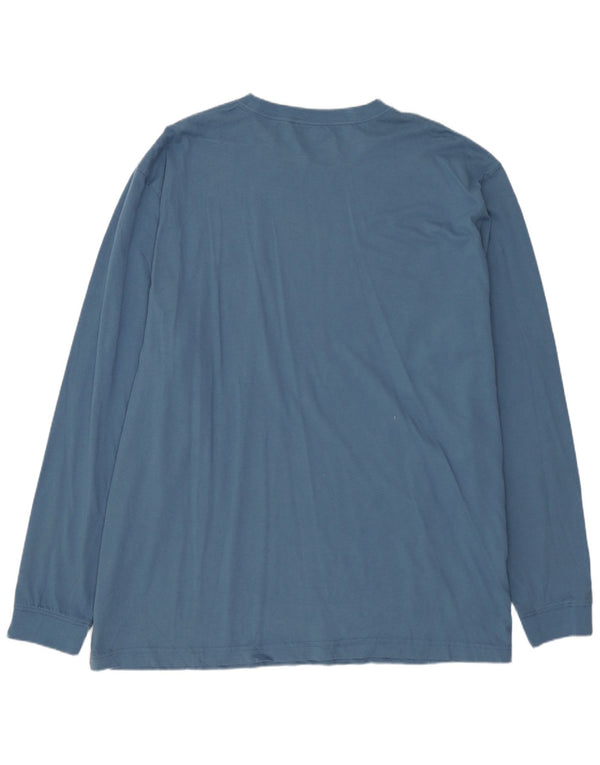 L.L.BEAN Camiseta de manga larga para hombre de ajuste tradicional XL Azul