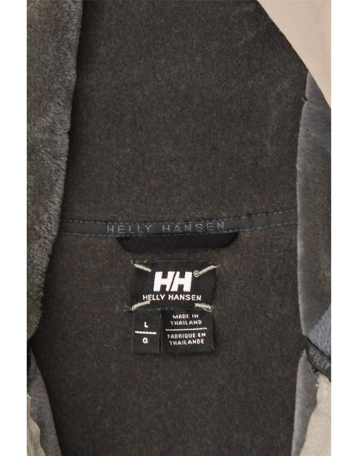 HELLY HANSEN Chaqueta cortavientos con capucha para hombre Reino Unido 40 Poliéster gris grande