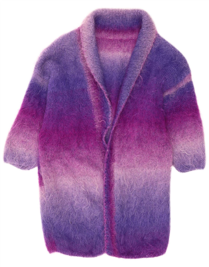 Vintage mujer longline jumper suéter Reino Unido 14 grande multicolor