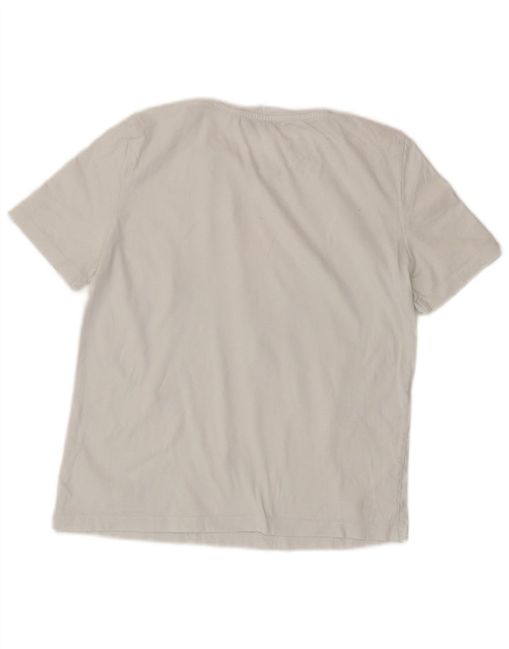 ZARA Mujer Camiseta Top UK 8 Small Blanco