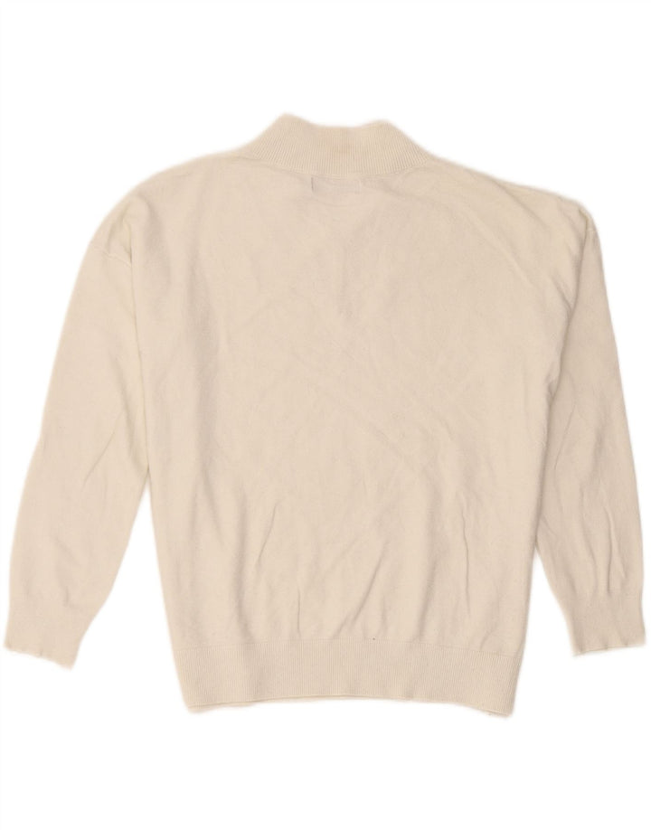 Marks & Spencer Suéter con Cuello en V para Mujer UK 40 Medium Off White