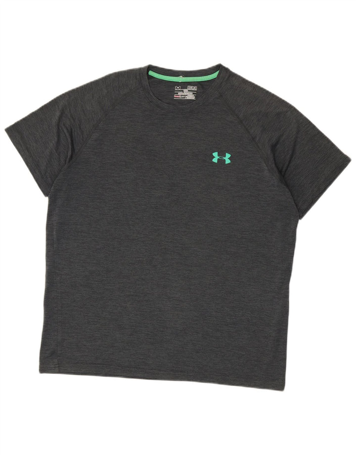 Camiseta UNDER ARMOUR Heat Gear para hombre Top gris medio moteado