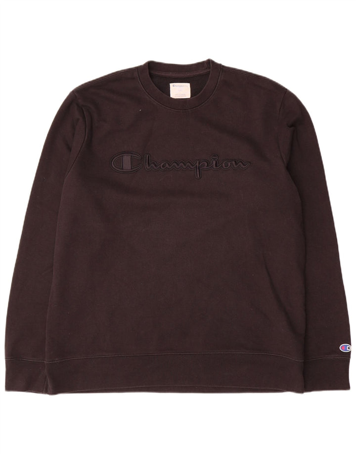 Champion Sudadera Gráfica para Hombre Jersey Grande De Algodón Negro