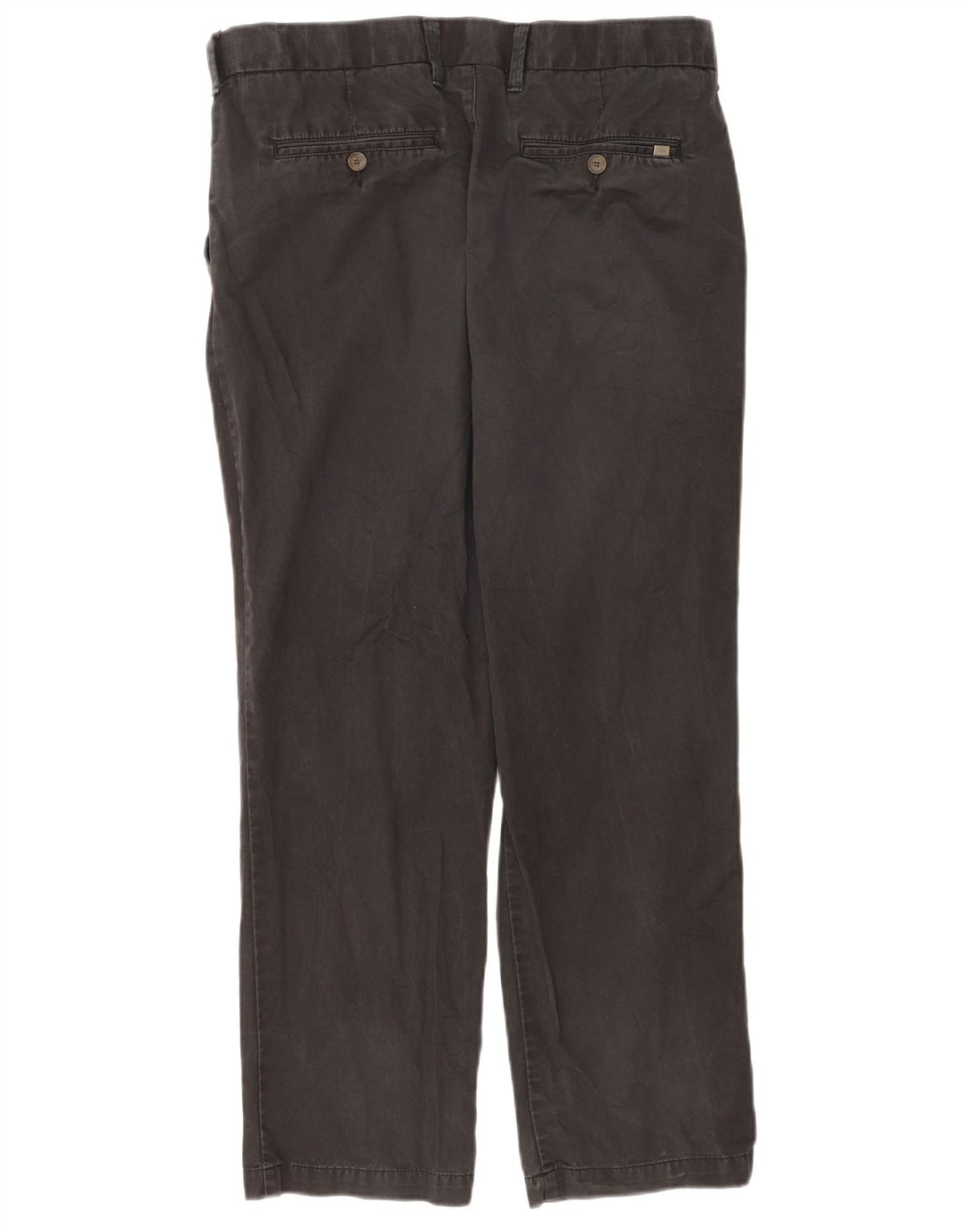 Marks & Spencer Pantalones chinos regulares para hombre W34 L29 Algodón negro