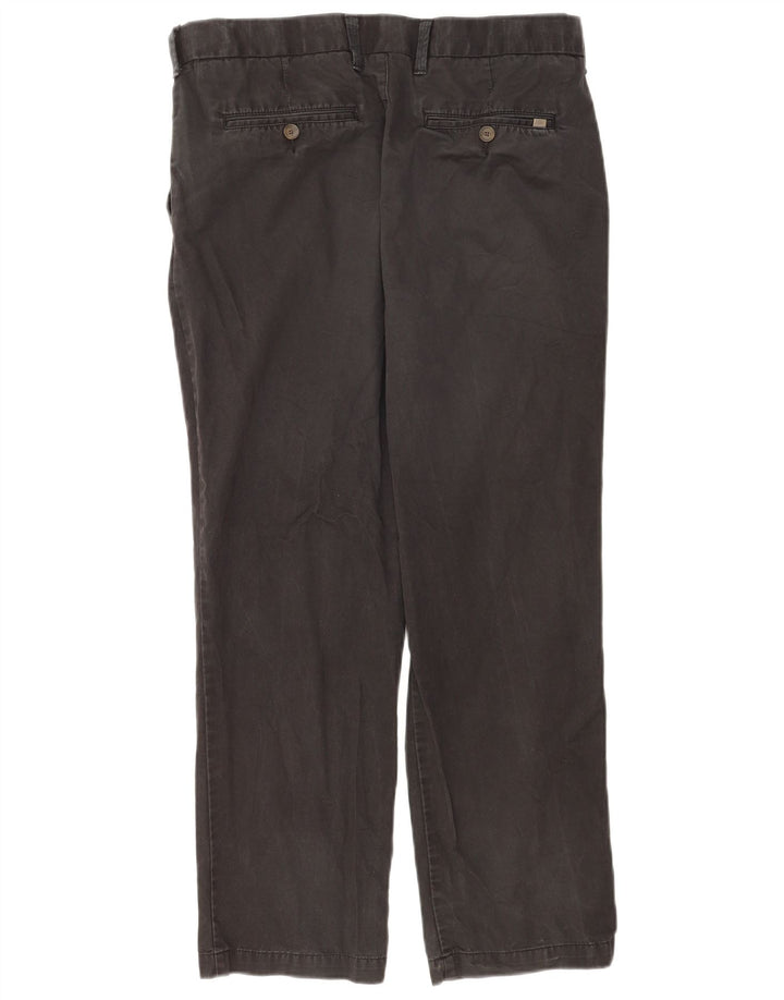 Marks & Spencer Pantalones chinos regulares para hombre W34 L29 Algodón negro