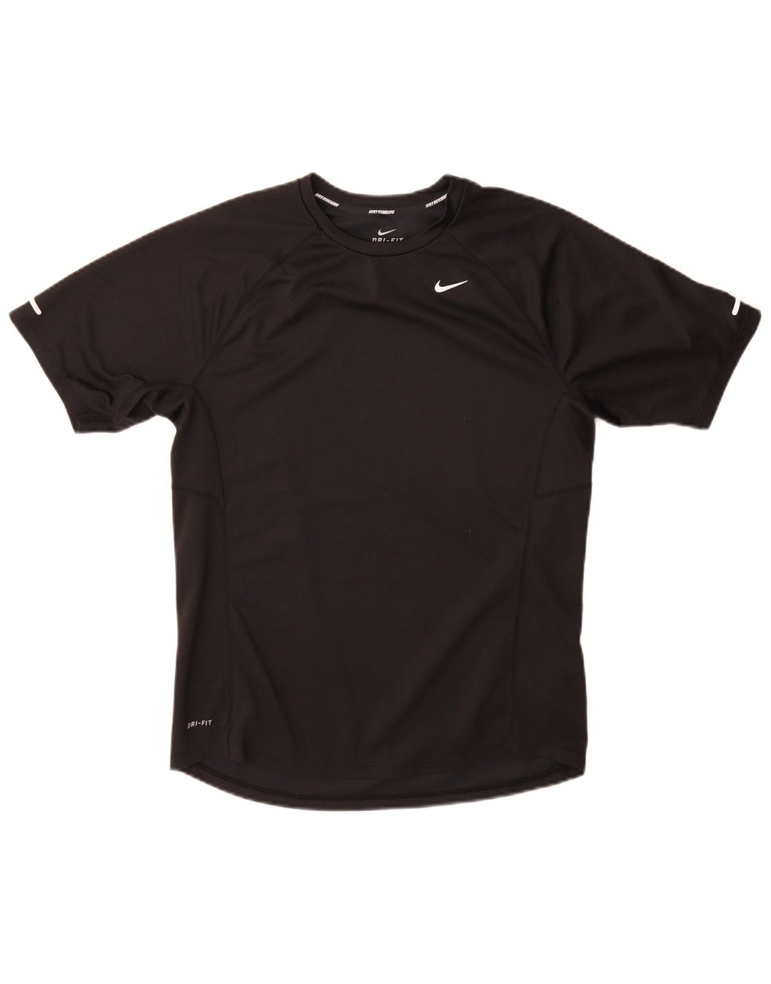 Camiseta Nike Dri Fit para hombre Top poliéster negro mediano