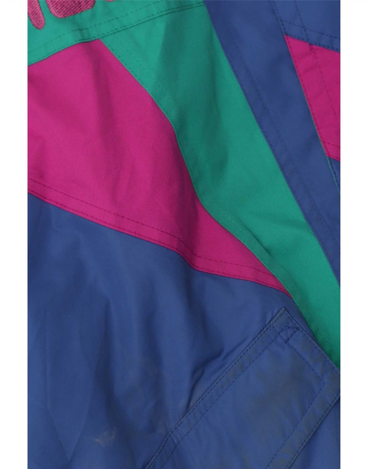 Fila Chaqueta de esquí con capucha gráfica para hombre Reino Unido 40 Poliéster color azul medio