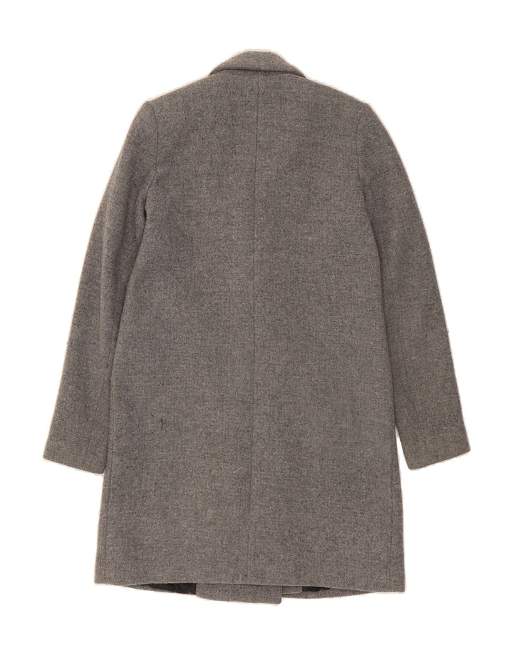 ZARA Womens Double Breasted Coat UK 6 XS Grey Vintage Zara and Second-Hand Zara from Messina Hembry 