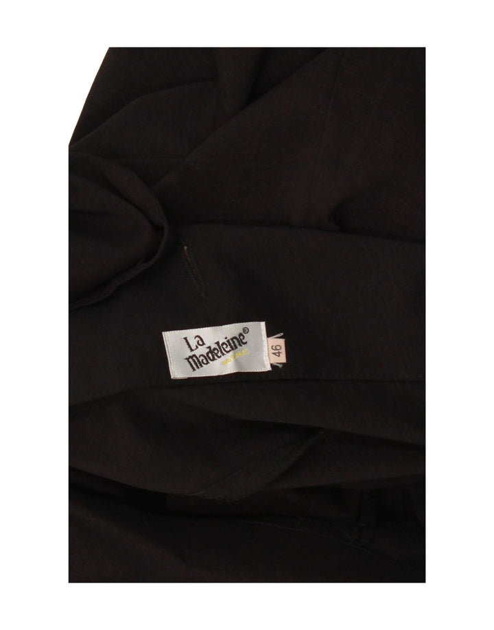VINTAGE Womens Short Sleeve Cardigan Top IT 46 Large Black Polyester Vintage Vintage and Second-Hand Vintage from Messina Hembry 