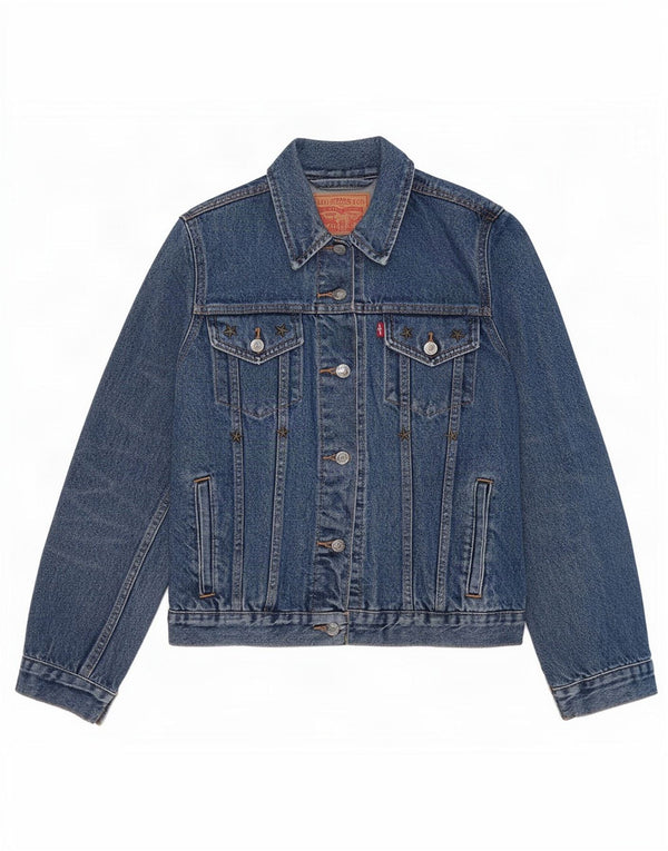 Levi's Chaqueta vaquera para mujer UK 44 Algodón azul grande