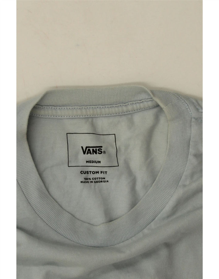 Vans Camiseta con gráfico de ajuste personalizado para hombre, parte superior de algodón azul medio