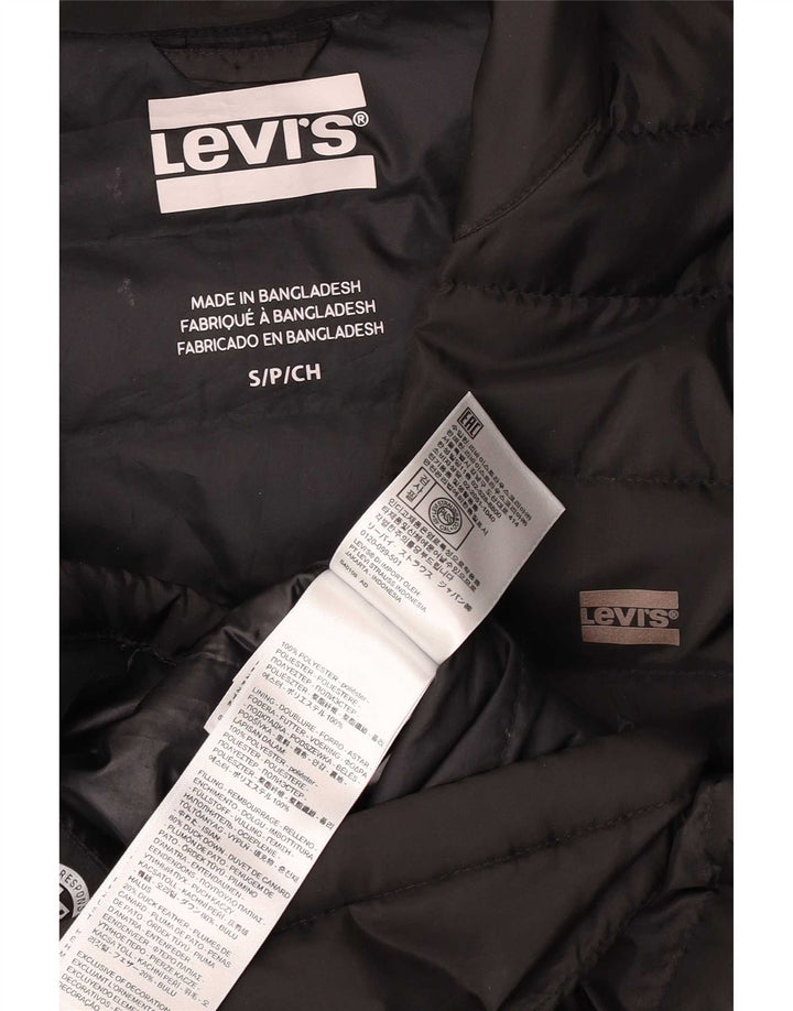 Levi's Chaqueta Acolchada Para Hombre Pequeña Poliéster Negro