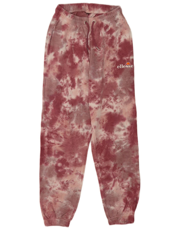Ellesse Pantalones de chándal para mujer Joggers UK 10 Small Burgundy Sports