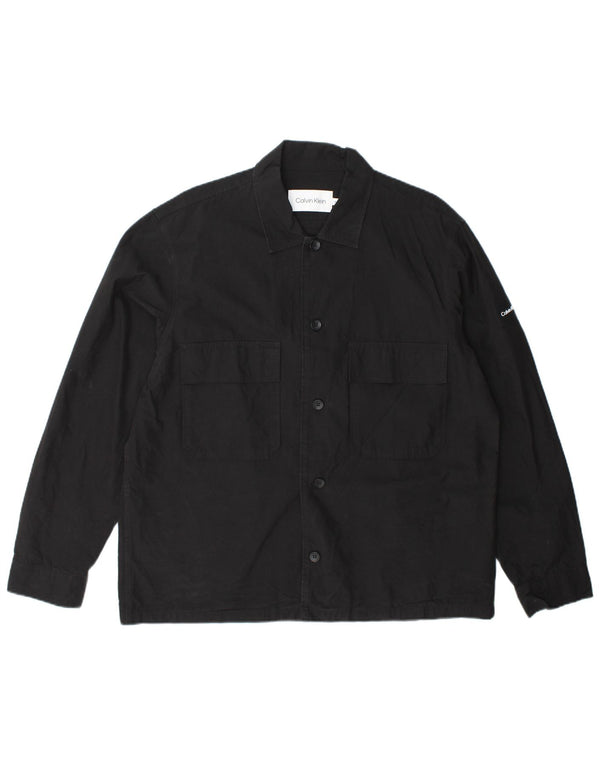 Camisa Calvin Klein Hombre XL Algodón Negro