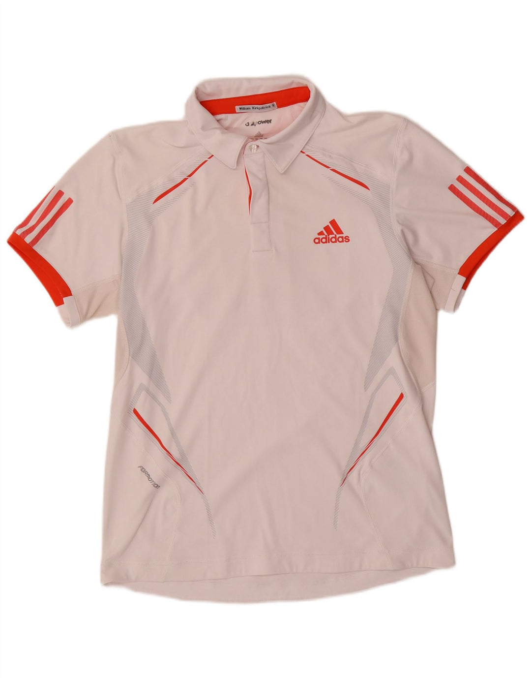 Adidas Hombre Climacool Polo Polo Blanco Medio Colorblock Poliéster