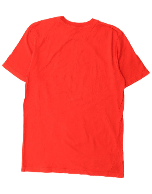 Nike Camiseta gráfica de ajuste estándar para hombre, talla pequeña, algodón rojo