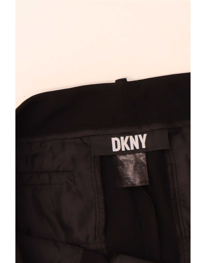 Dkny Pantalones chinos delgados para mujer US 8 Medium W30 L27 Negro
