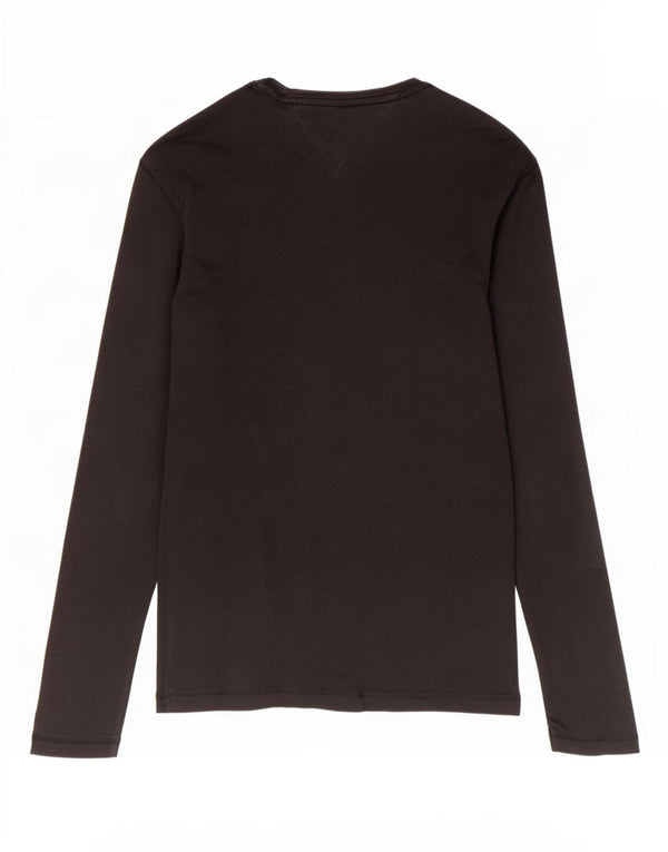 Tommy Hilfiger Top para mujer de manga larga UK 44 Grande Negro