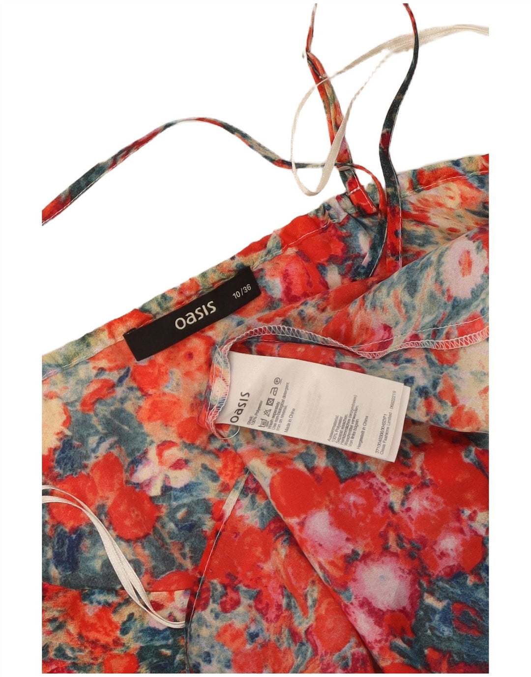 Oasis Mujer Cami Top UK 40 Pequeño Poliéster Floral Multicolor