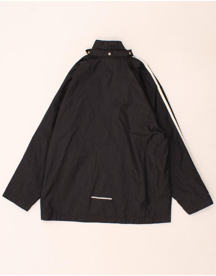 ADIDAS Boys Rain Jacket 9-10 Years Black Polyamide Vintage Adidas and Second-Hand Adidas from Messina Hembry 