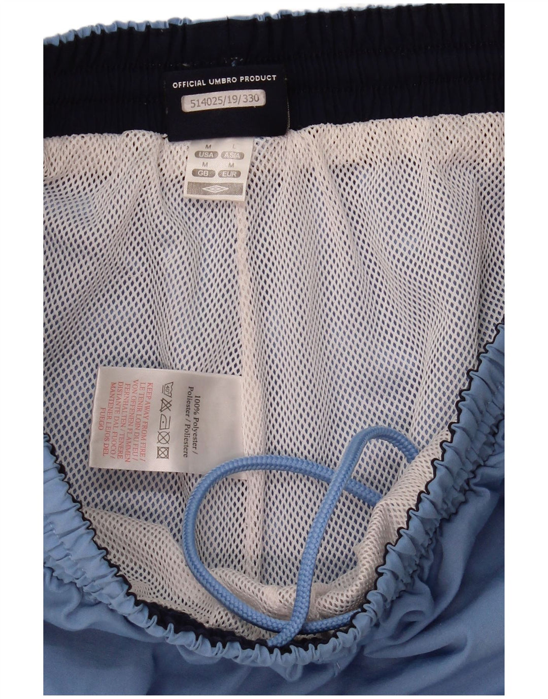 Umbro Hombre Shorts Deportivos Gráficos Poliéster Azul Medio