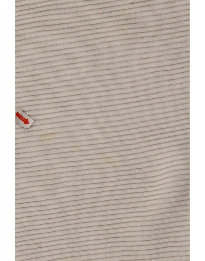 FRENCH CONNECTION Suéter tipo jersey con cuello barco para mujer UK 10 Small White