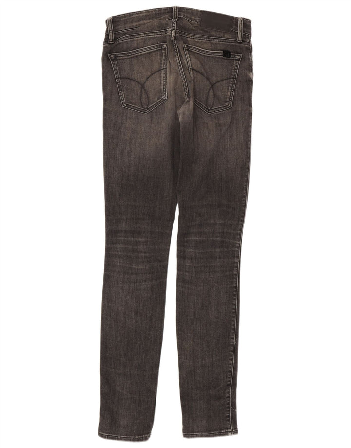 Vaqueros ajustados para mujer Calvin Klein W28 L33 Gris