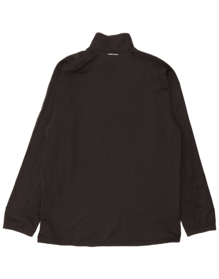 ADIDAS Hombre Climawarm Zip Neck Sudadera Jumper XL Negro Poliéster