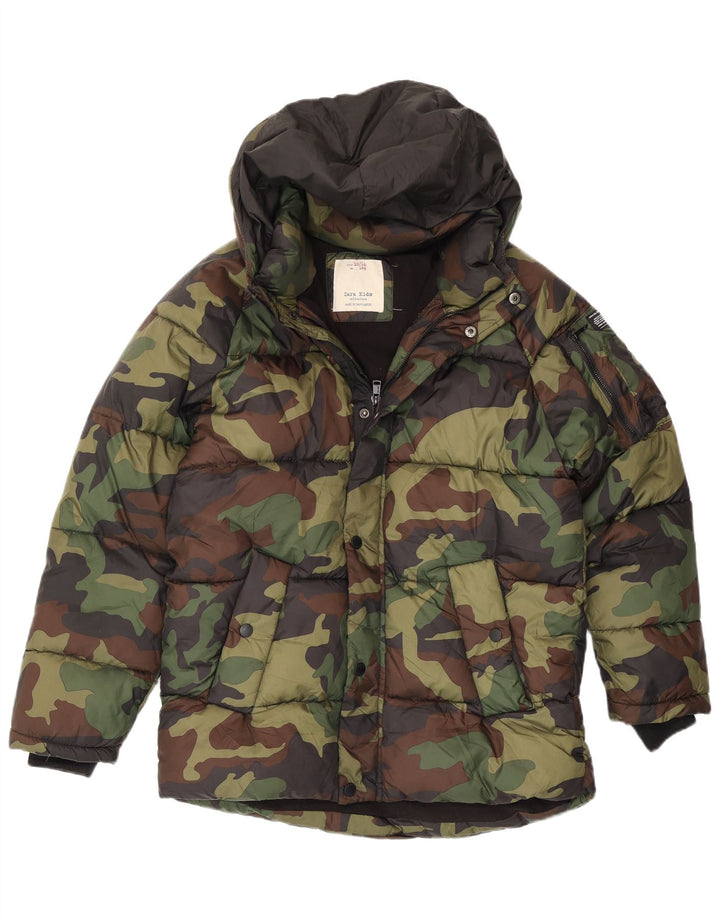 Zara Cazadora acolchada con capucha para niño 13-14 años multicolor camuflaje