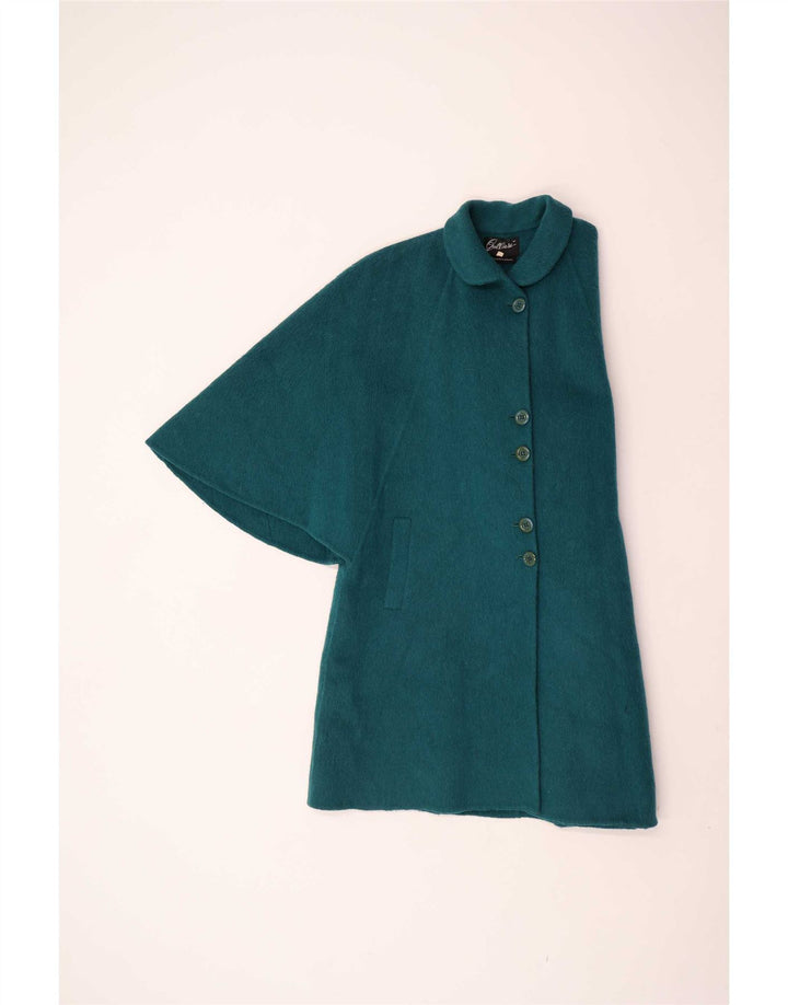 Abrigo Gallara Mujer Oversize Capa IT 42 Lana De Alpaca Verde Medio
