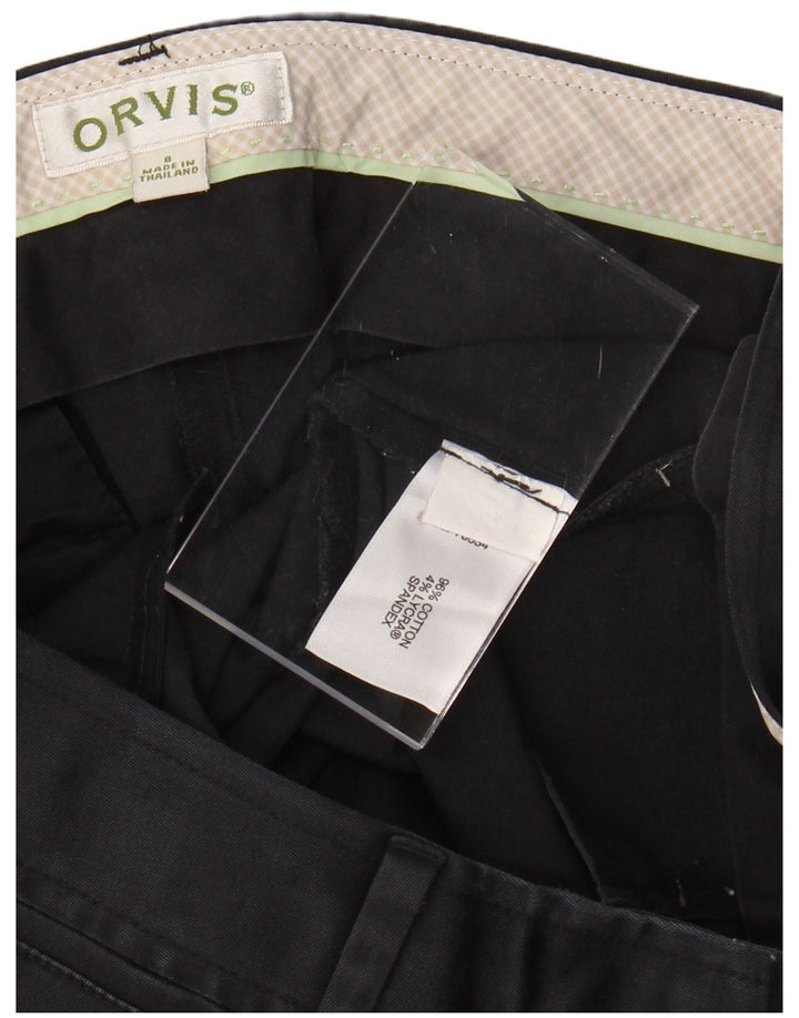 ORVIS Pantalones casuales delgados para mujer US 8 Medium W28 L27 Algodón negro