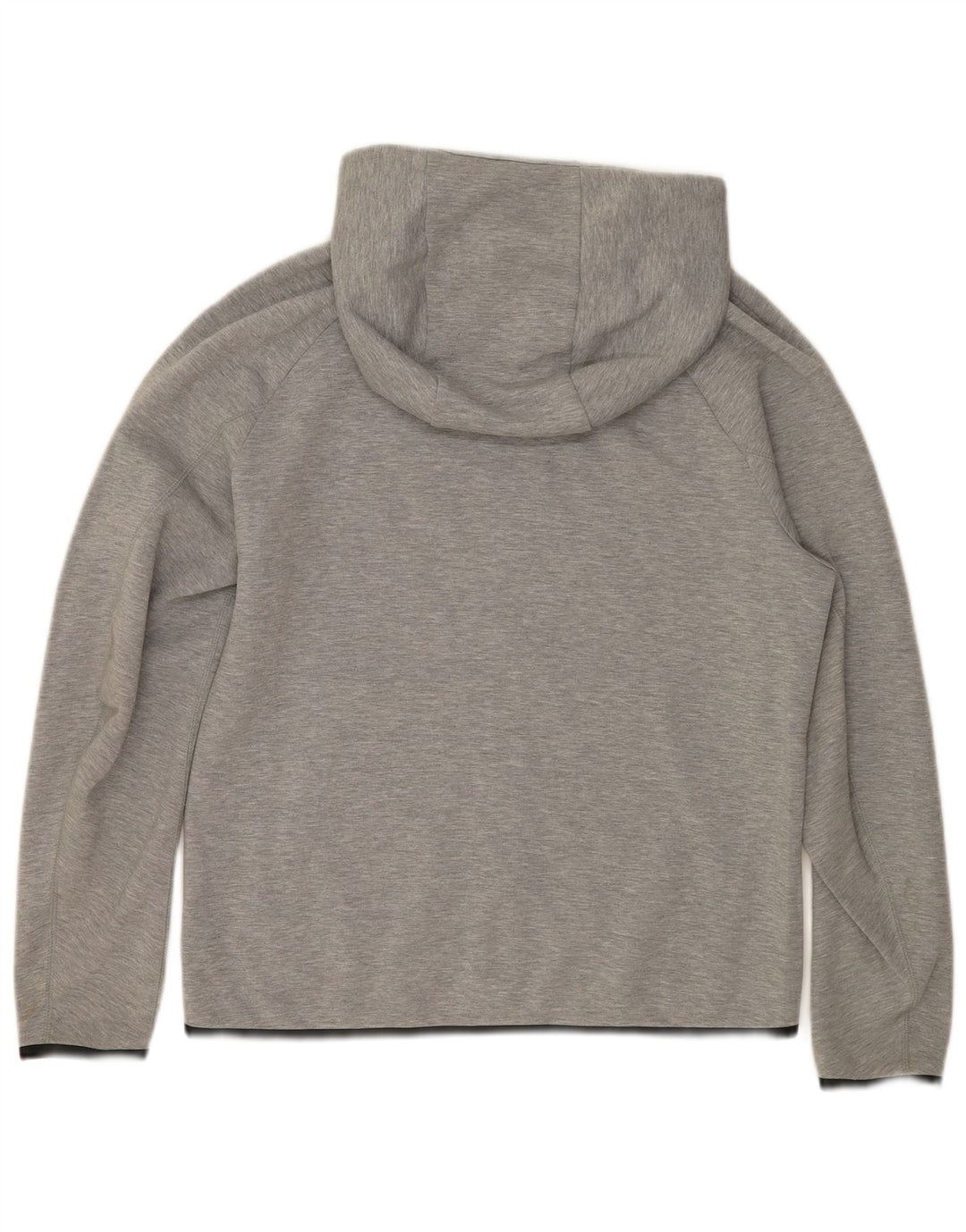 Nike Sudadera con capucha y cremallera para hombre, talla pequeña, algodón moteado gris
