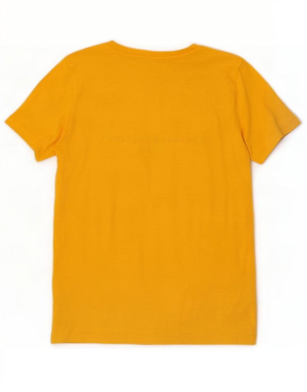 Tommy Hilfiger Camiseta gráfica para mujer Top UK 6 XS Algodón amarillo