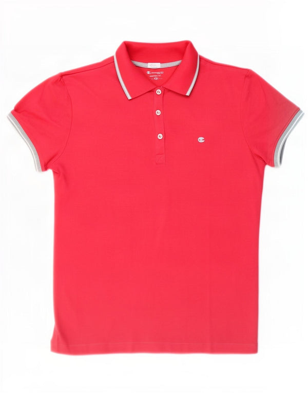 Champion Heritage Polo para mujer UK 18 XL Algodón rojo