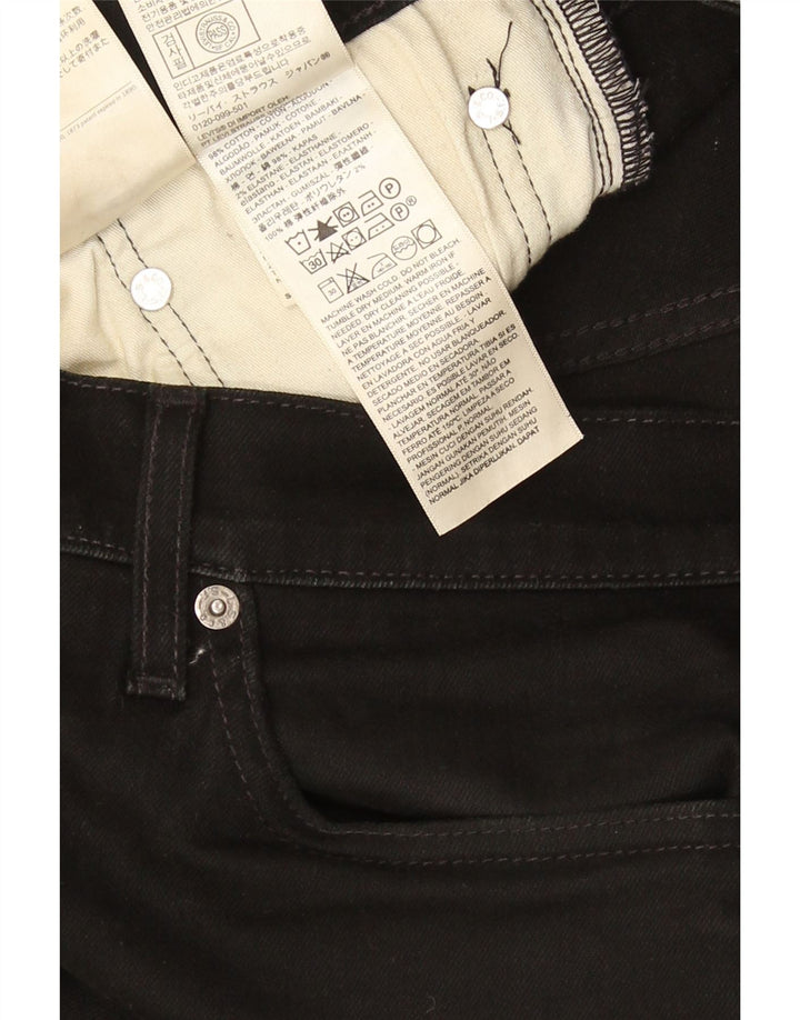 Levi's Hombre 511 Slim Jeans W33 L29 Algodón Negro
