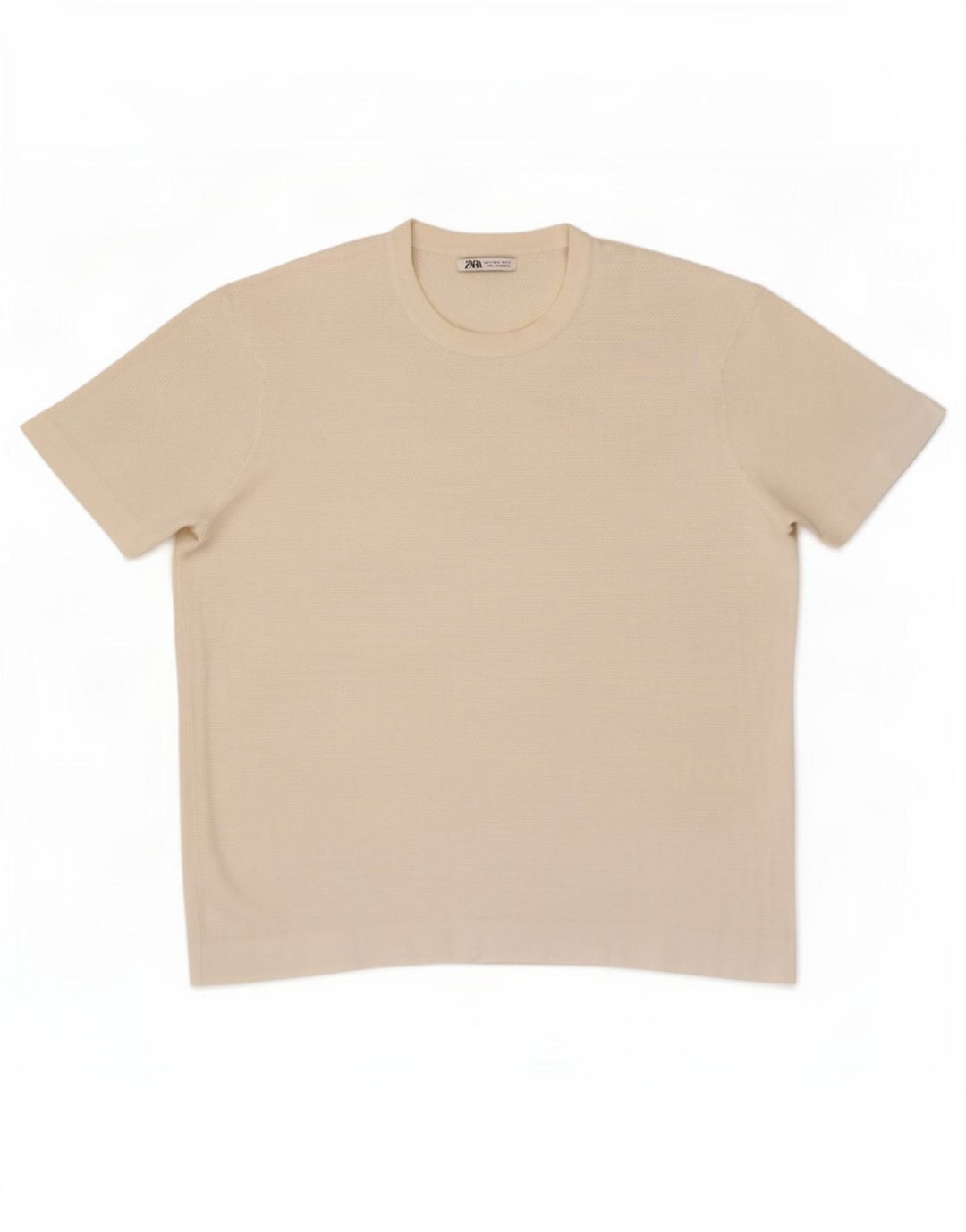 Zara Hombre Camiseta Top Grande Blanco