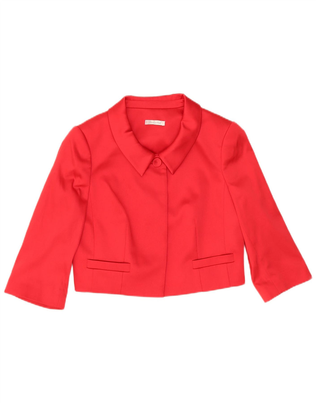 BERKERTEX  Womens 3/4 Sleeve Bolero Jacket UK 12 Medium  Red Polyester