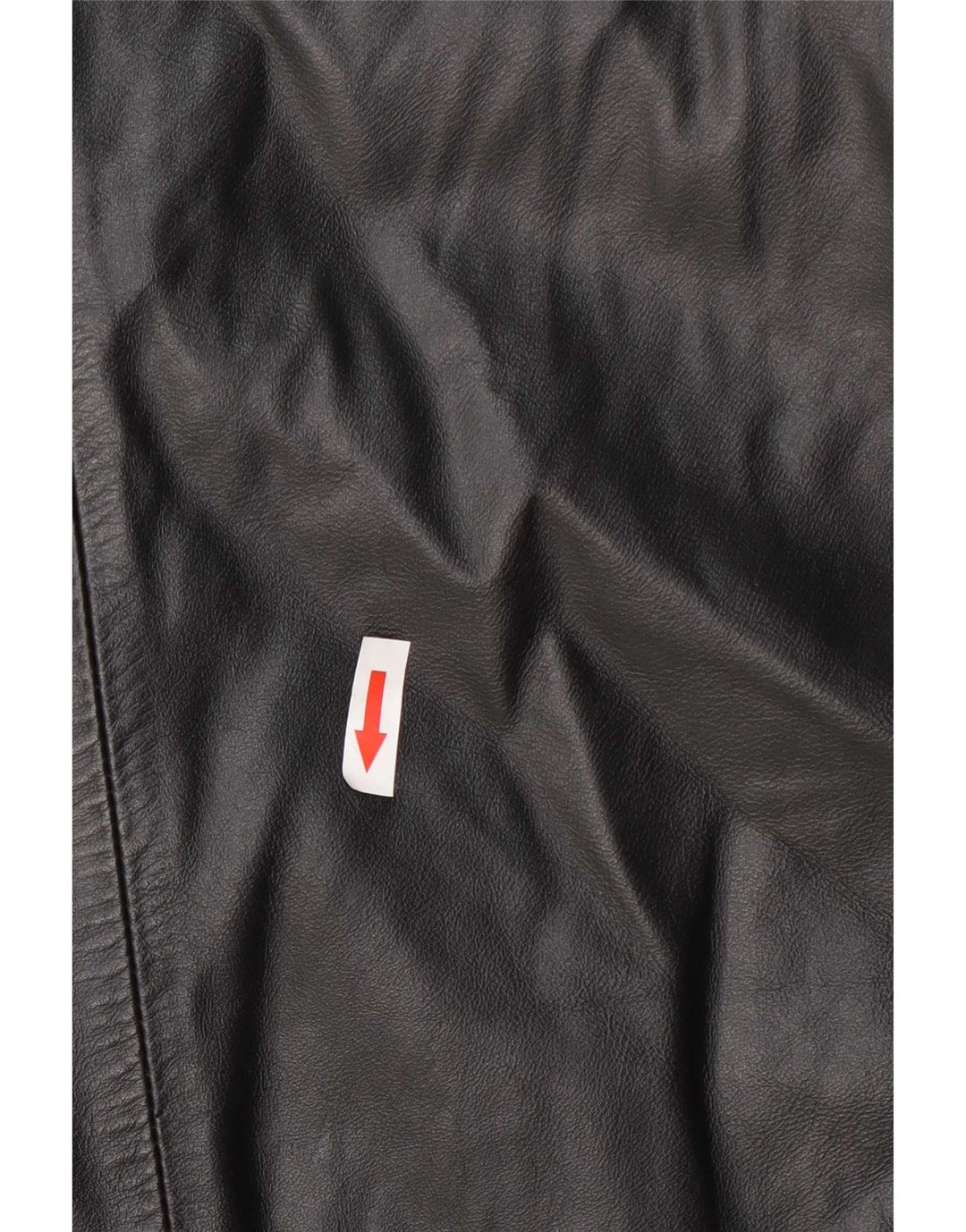 Abrigo de cuero vintage para mujer IT 42 Medio Negro
