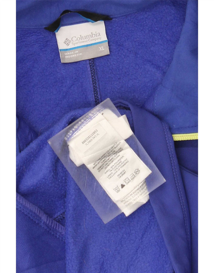 Columbia Chaqueta de chándal para mujer ES 40 XL Poliéster azul