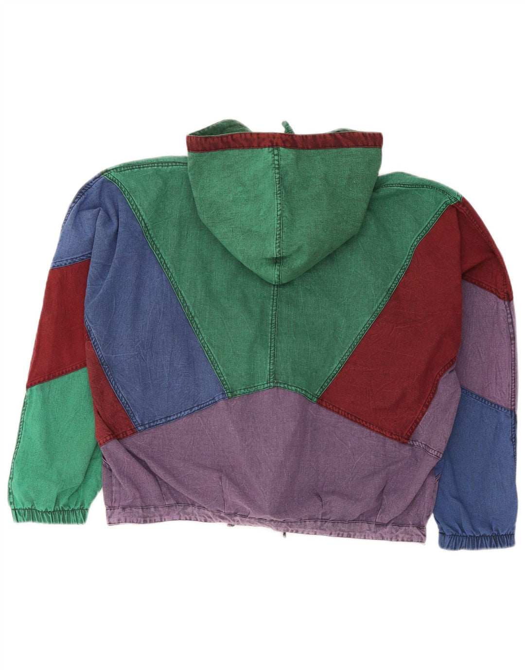 Brugi Chaqueta vaquera con capucha para mujer UK 44 Large Multicolor Colorblock