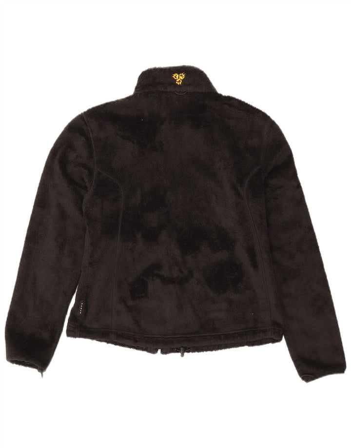 Jack Wolfskin Chaqueta polar para mujer UK 10 Small Poliéster negro