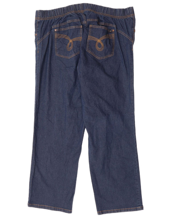 Marks & Spencer Vaqueros Rectos Autograph para Mujer UK 22 3XL W44 L29 Azul Marino