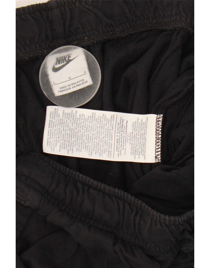 Nike - Pantalones cortos deportivos para hombre, talla grande, algodón negro
