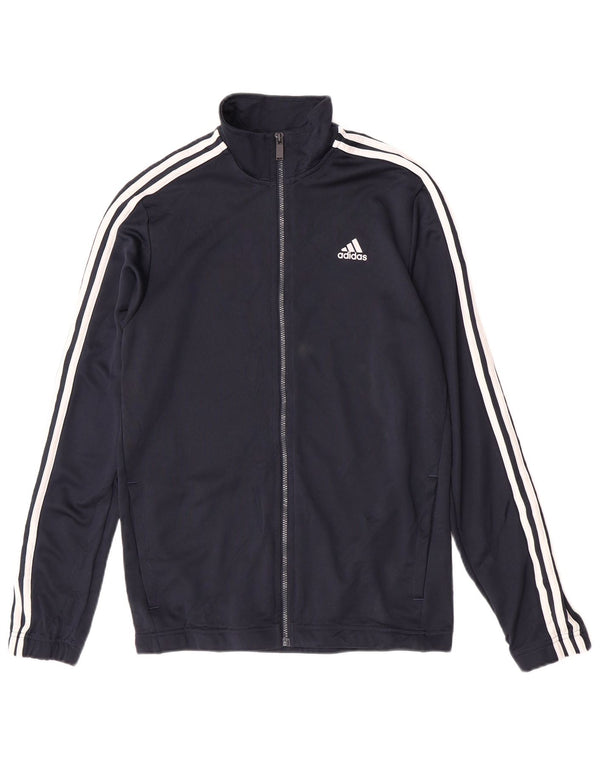 Adidas Hombre Chándal Top Chaqueta Mediana Azul Marino Poliéster