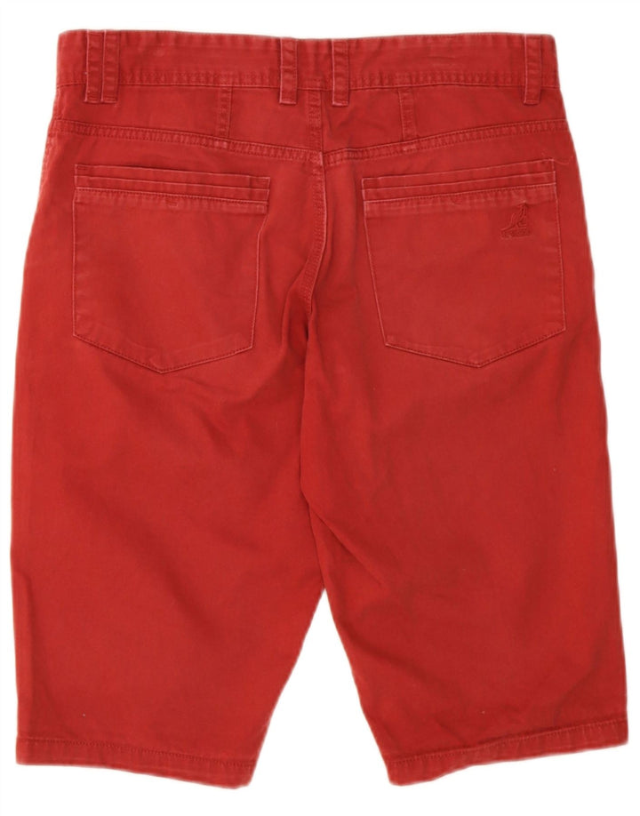 Kangol Mens Chino Shorts Small W29 Algodón Rojo