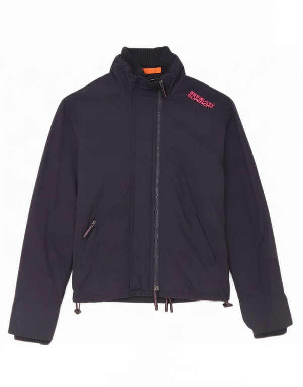 Superdry Chaqueta impermeable gráfica para mujer ES 40 XL Nylon azul marino