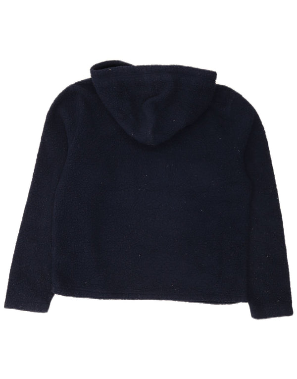 Fila Mujer Fleece Graphic Sudadera con capucha Jumper UK 14 Medio Azul Marino Poliéster