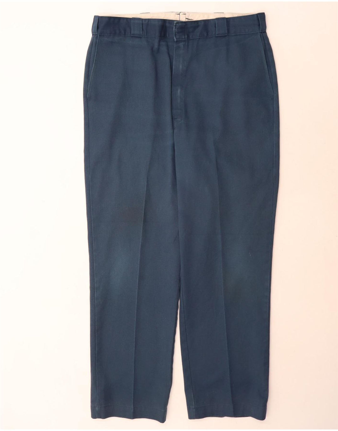 Dickies Pantalón chino recto para hombre W40 L32 Poliéster azul marino